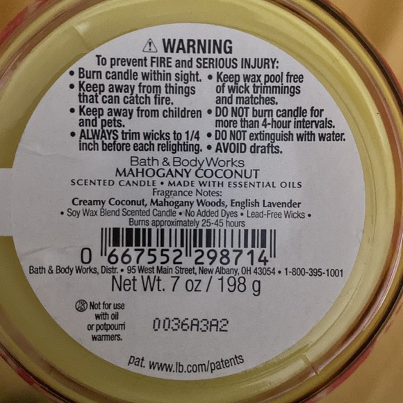 Mahogany Coconut Single Wick - Picture 3 of 3